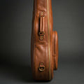 Stagehand gig bag brass corner protector and twist-lock latch detail, personalised initials engraving available
