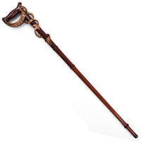 The Ivy wooden walking stick, full length and assembled