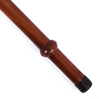 Close-up of The Ivy rosewood shaft collar and rubber tip