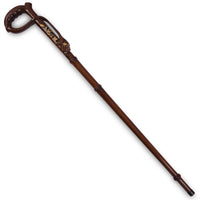 The Laurel wooden walking stick, full length and assembled